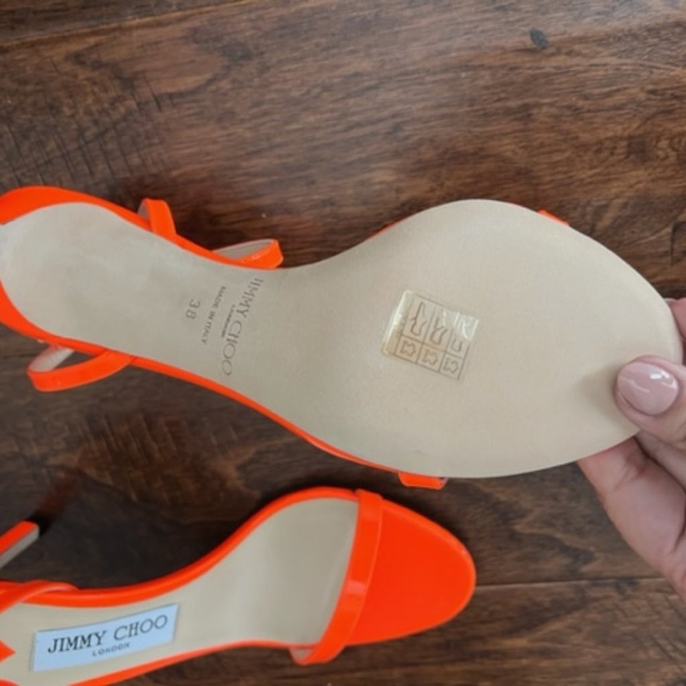 Jimmy Choo Minny heels new 38 - Picture 4 of 6